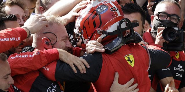 Avusturya GrandPrix'inde zafer Charles Leclerc'in