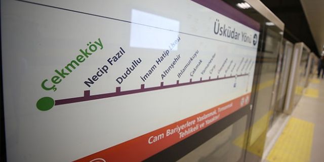 Üsküdar-Çekmeköy metro seferleri teknik arıza nedeniyle yapılamıyor