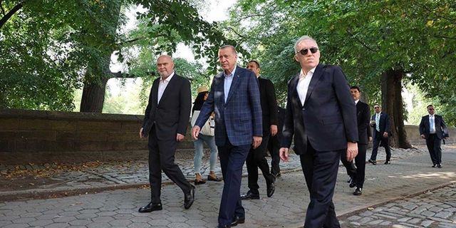 Cumhurbaşkanı Erdoğan Central Park'ta gezdi!