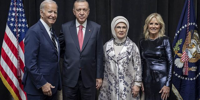 Başkan Erdoğan ABD Başkanı Biden'ın  liderler onuruna verdiği yemeğe katıldı