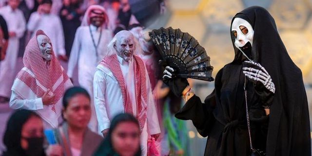 Suudi Arabistan'da bir ilk! Cadılar Bayramı kutlandı...