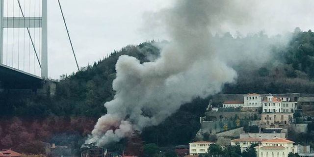 Beykoz'da korkutan yangın