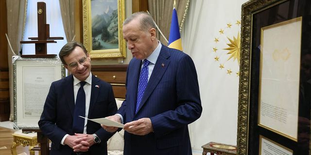 Başkan Erdoğan, İsveç Başbakanı Ulf Kristersson ile görüştü