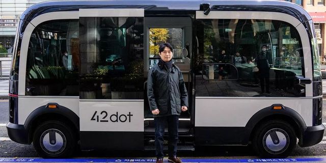 Güney Kore'de şoförsüz otobüsler seferlere başladı