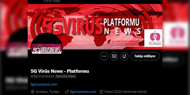 Türkiye'nin hesabı kapatılan tek haber sitesi 5gvirusnews Twitter'da tekrar faal!