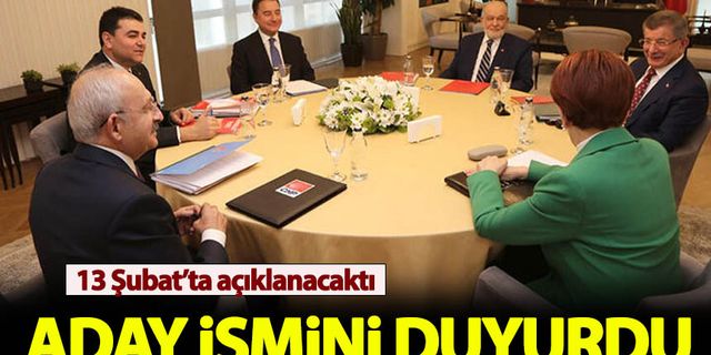 Sezgin Tanrıkulu 6'lı masanın adayını açıkladı