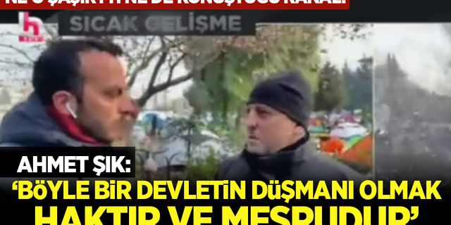 TİP vekili Ahmet Şık, devlet düşmanlığını afet bölgesinde de bırakmadı