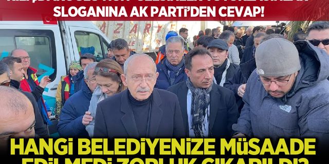 AK Parti'den Kılıçdaroğlu'na tepki: Hangi belediyenize zorluk çıkarıldı?