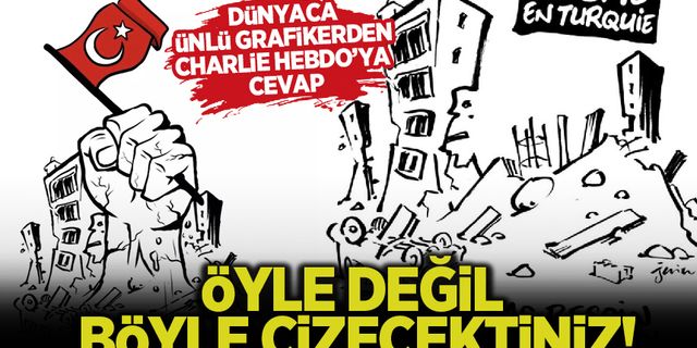 Ünlü grafik tasarımcıdan Charlie Hebdo'ya cevap: Yeniden ayağa kalkacağız