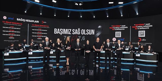 Türkiye Tek Yürek oldu; Ortak yayında rekor bağış