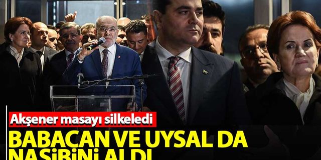 'Ali Babacan ve Gültekin Uysal da Akşener'den nasibini aldı'