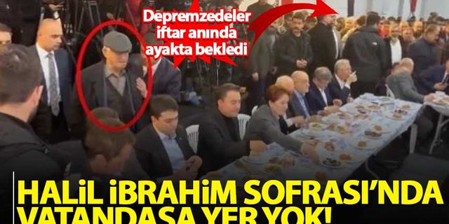Halil İbrahim Sofrası'nda vatandaşa yer yok!