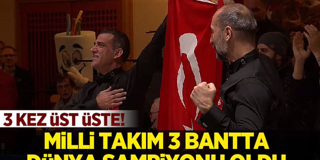 Milli Takım, 3 Bant Bilardo Dünya Şampiyonası'nı kazandı