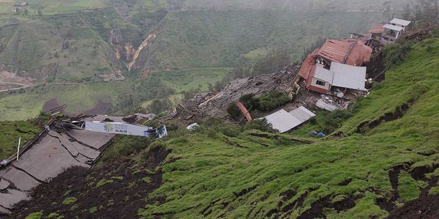 Ekvador'da heyelan sonucu 16 kişi hayatını kaybetti