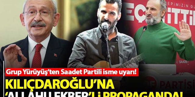Kılıçdaroğlu'nu Grup Yürüyüş'ün 'Allahu Ekber' ezgisiyle güzelleyen Ümit Çebi'ye uyarı