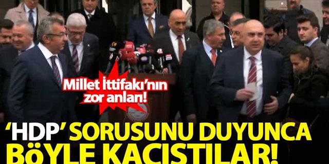 CHP ve İYİ Partililer 'HDP' sorusunu duyunca böyle kaçıştı: Dağılın!