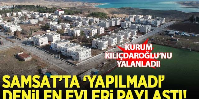 Bakan Kurum, Kılıçdaroğlu'nun Samsat'ta 'yapılmadı' dediği evleri paylaştı