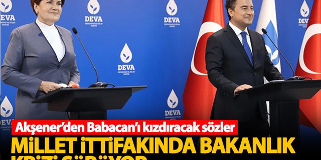 Akşener'den Ali Babacan'ı kızdıracak ekonomi açıklaması