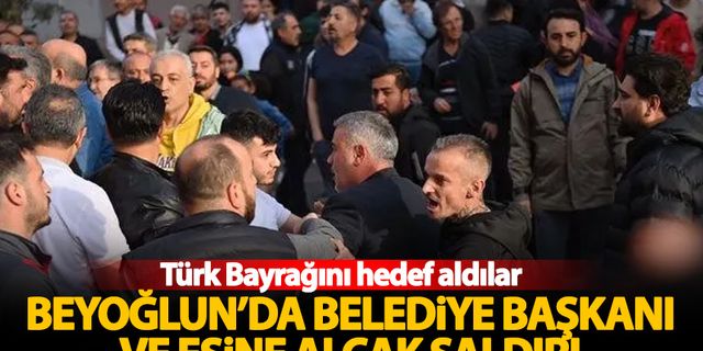 Beyoğlu'nda PKK destekçilerinden Belediye Başkanı'na alçak saldırı