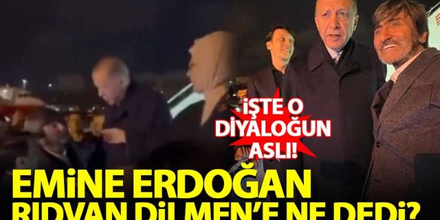Emine Erdoğan, Rıdvan Dilmen'e ne dedi?