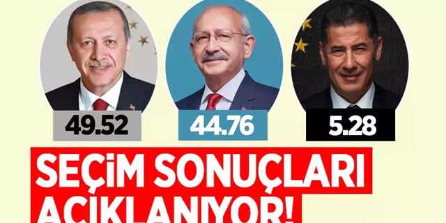 Cumhurbaşkanlığı ve genel seçim sonuçları açıklanıyor!