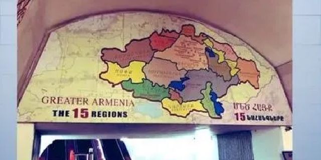 Ermenistan skandal haritayı bir kez daha paylaştı