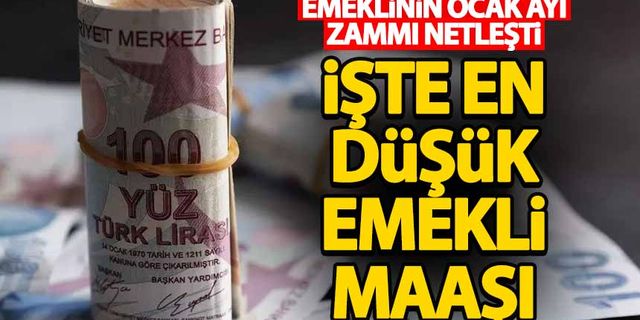 Emeklinin ocak ayı zammı netleşti! İşte en düşük emekli maaşı