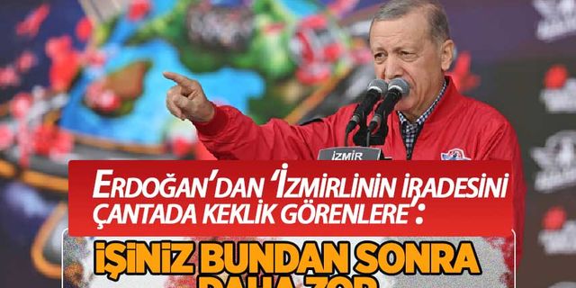 Cumhurbaşkanı Erdoğan'dan muhalefete 'yerel seçim ve İzmir' mesajı