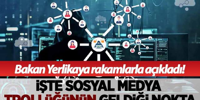 Bakan Yerlikaya açıkladı! İşte sosyal medya trollüğünün rakamları