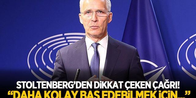 Stoltenberg'den dikkat çeken çağrı: Daha kolay baş edebilmek için