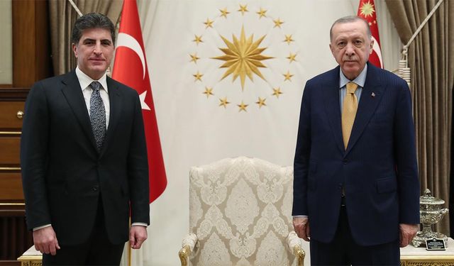 Cumhurbaşkanı Erdoğan, IKBY Başkanı Barzani'yi kabul etti