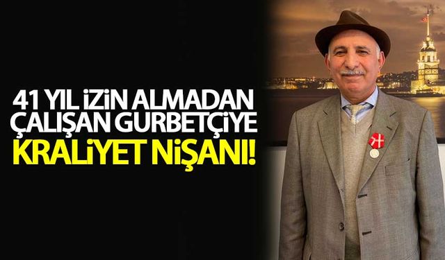 41 yıl izin almadan çalışan gurbetçiye 'kraliyet ödülü' verildi