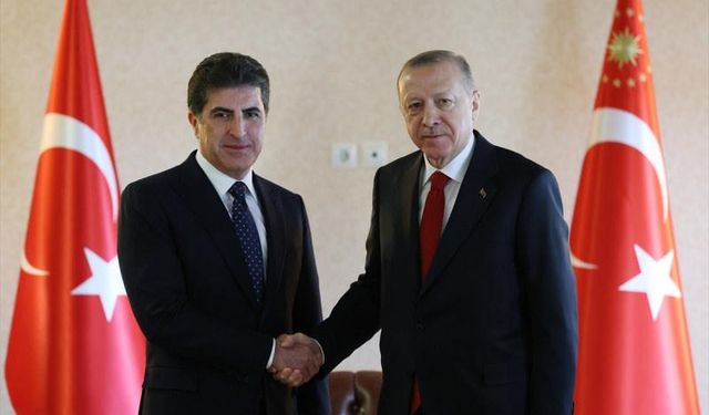 Başkan Erdoğan Barzani'yi kabul etti!
