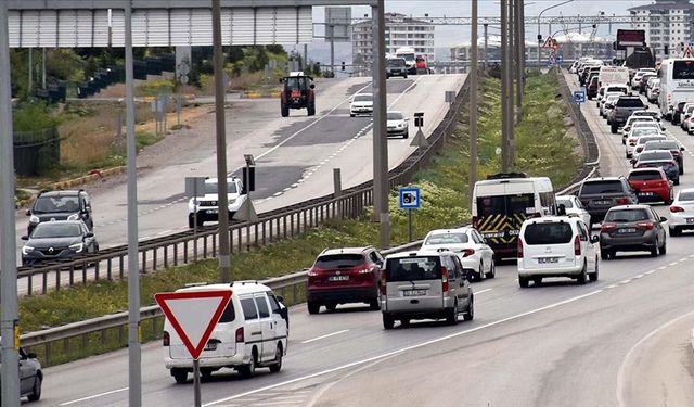 Kırıkkale'de tatilcilerin dönüş yoğunluğu