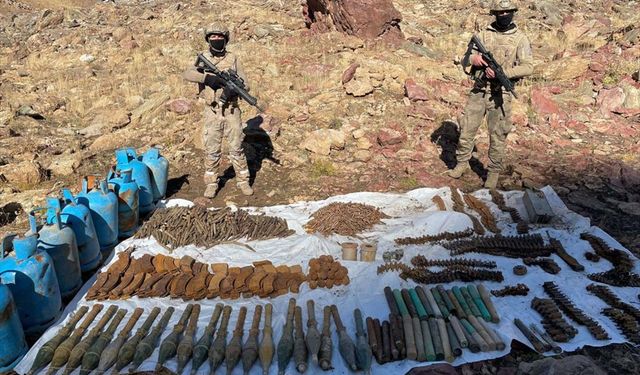 Eren Abluka Sonbahar-Kış-5 Operasyonu bölgesinde mühimmat ele geçirildi