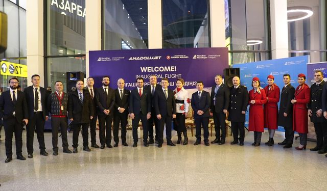 Türkiye ile Kazakistan başkentleri arasında ilk doğrudan uçuş yapıldı