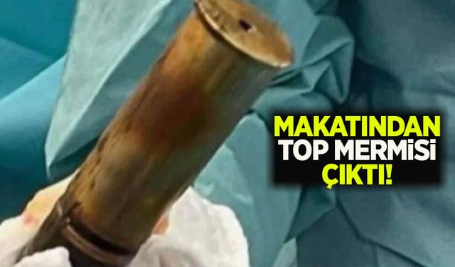 88 yaşındaki adamın makatından top mermisi çıkarıldı