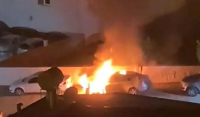 Anamur Ülkü Ocakları Başkanı Mehmet Satar'ın otomobili yakıldı!