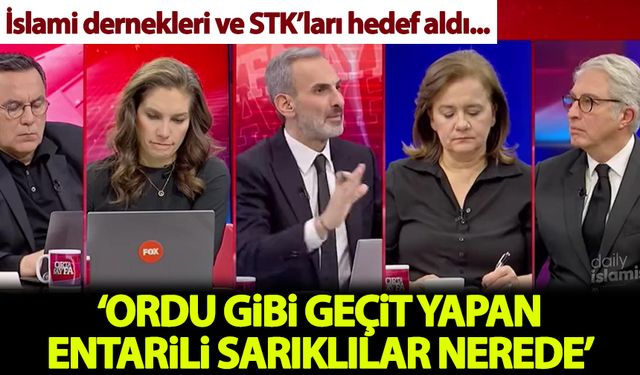 Murat Yetkin canlı yayında  STK'ları hedef aldı! Nerede bu İslami dernekler
