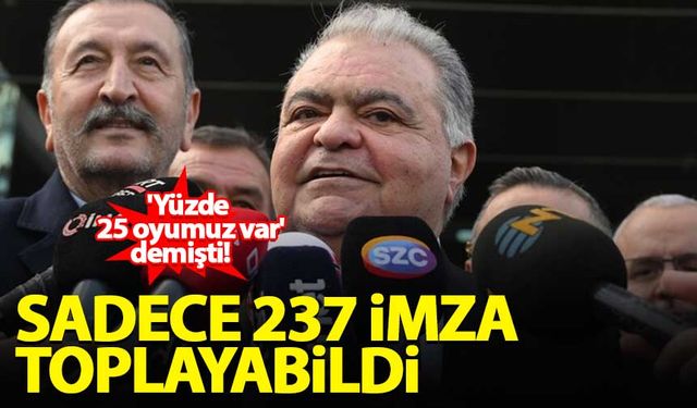 'Yüzde 25 oyumuz var' diyen Ahmet Özal 237 imza topladı