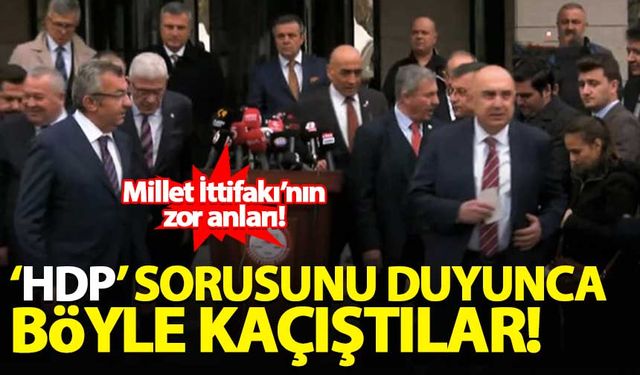 CHP ve İYİ Partililer 'HDP' sorusunu duyunca böyle kaçıştı: Dağılın!
