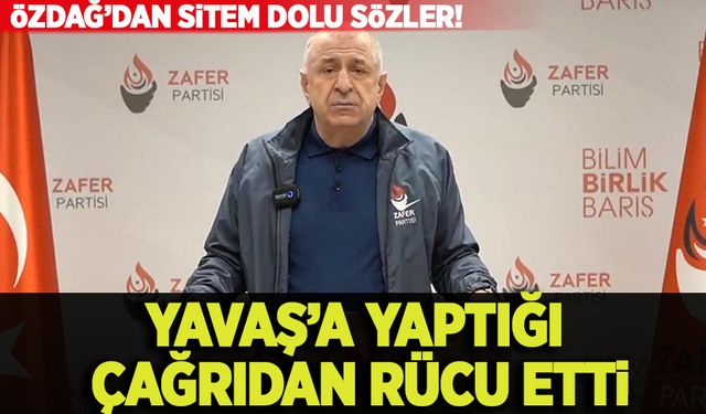 Özdağ miting fikrinden rücu etti! Mansur Yavaş'a adaylık sitemi