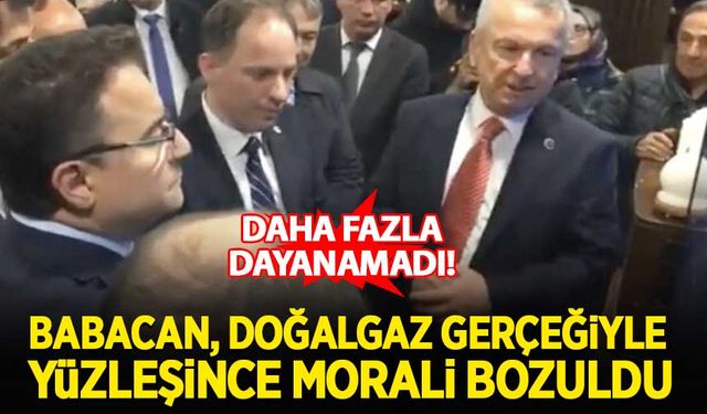 Babacan, Zonguldak'ta doğalgaz gerçeğiyle karşılaşınca morali bozuldu