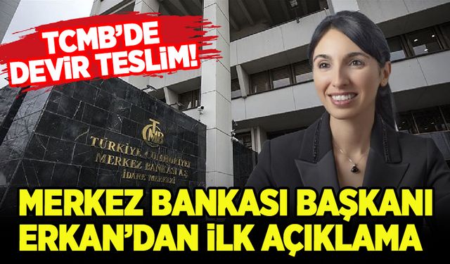 Merkez Bankasında devir teslim! Hafize Gaye Erkan görevine başladı
