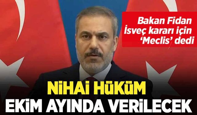 Hakan Fidan'dan İsveç açıklaması: Nihai kararı Meclis verecek
