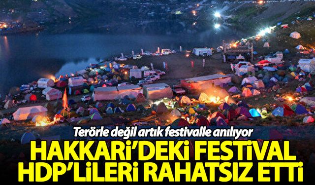 Terörden temizlenen bölgedeki festival HDP'lileri rahatsız etti