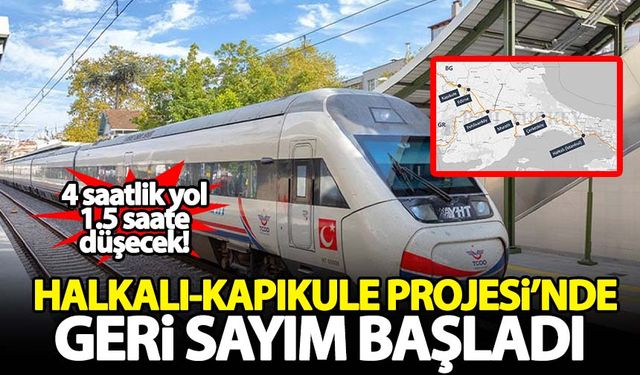 Halkalı-Kapıkule projesinin üçüncü fazında tünel açma çalışmaları başladı