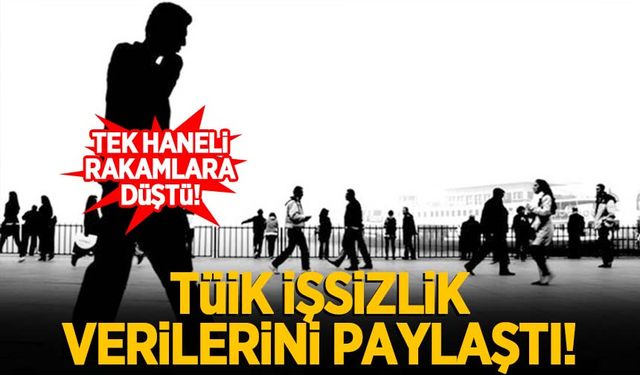 TÜİK işsizlik rakamlarını açıkladı!