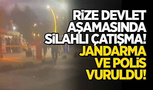 Rize'de silahlı çatışma! Jandarma ve polis dahil 5 kişi yaralandı!