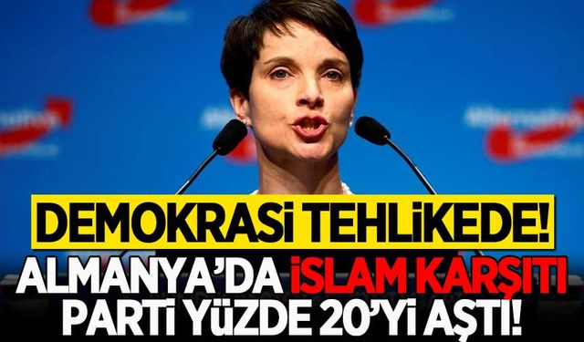 "Demokrasi tehlikeye girecek!" Almanya'da İslam karşıtı parti ortalığı karıştırdı!